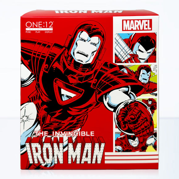 Mezco Toyz One:12 Collective Marvel Comics Iron Man (Silver Centurion) 1/12 Scale Collectible Figure