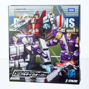 Hasbro Transformers Dramatic Capture Series DCS-3 Triple Threat Astrotrain, Blitzwing, and Starscream Set