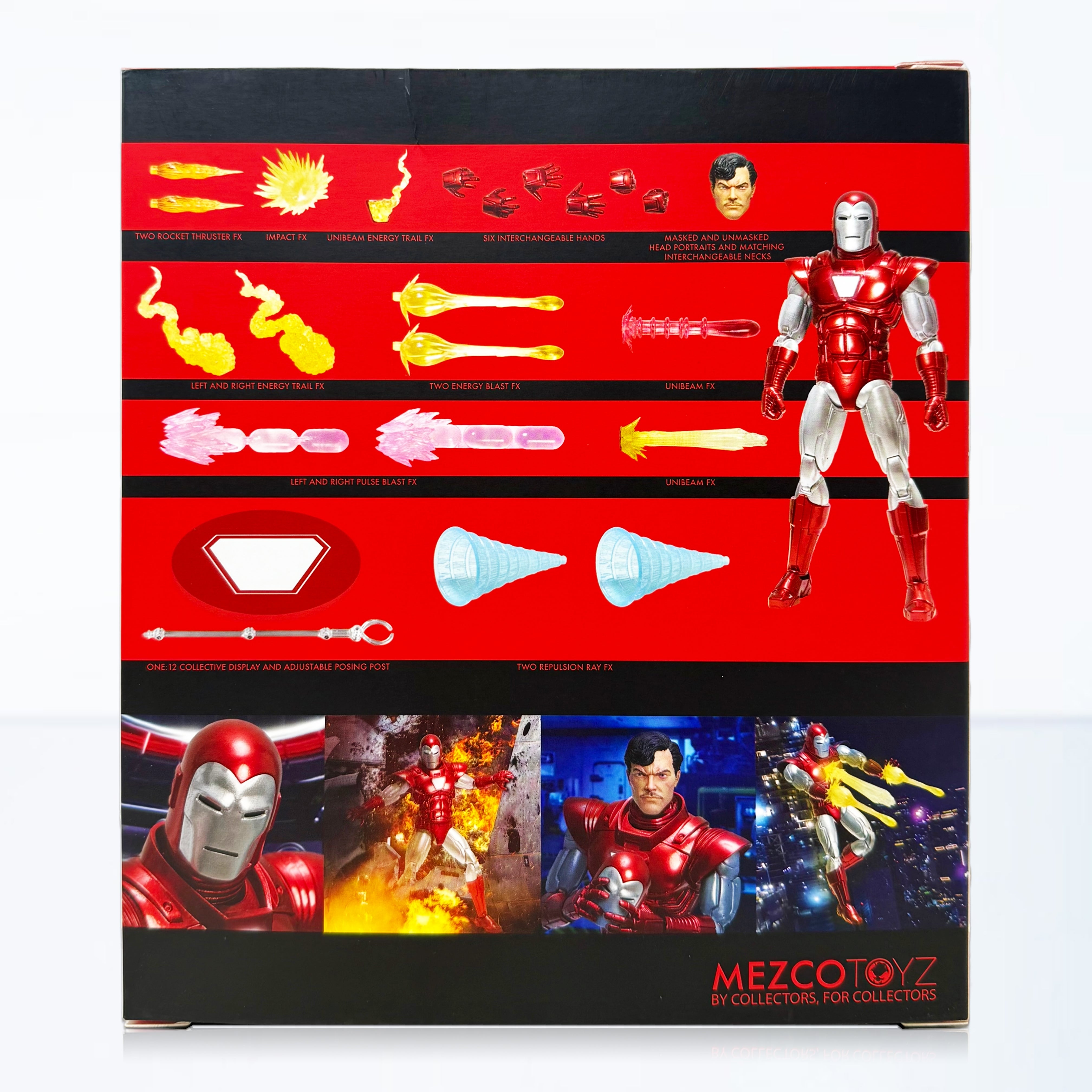 Mezco Toyz One:12 Collective Marvel Comics Iron Man (Silver