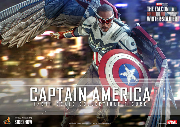 Hot Toys Marvel The Falcon and the Winter Soldier Television Masterpiece Series Captain America (Sam Wilson) 1/6 Scale Collectible Figure