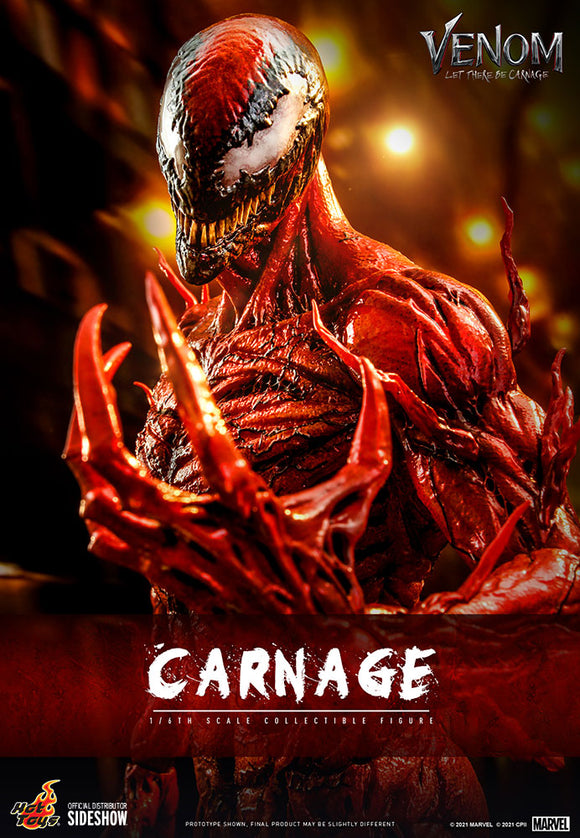 Hot Toys Marvel Comics Venom Let There Be Carnage Carnage 1/6 Scale Collectible Figure