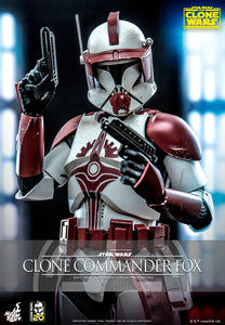 Hot Toys Star Wars: The Clone Wars Clone Trooper Clone Commander Fox 1/6 Scale 12" Collectible Figure