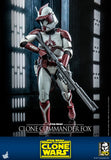 Hot Toys Star Wars: The Clone Wars Clone Trooper Clone Commander Fox 1/6 Scale 12" Collectible Figure