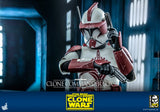 Hot Toys Star Wars: The Clone Wars Clone Trooper Clone Commander Fox 1/6 Scale 12" Collectible Figure