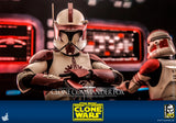 Hot Toys Star Wars: The Clone Wars Clone Trooper Clone Commander Fox 1/6 Scale 12" Collectible Figure