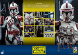 Hot Toys Star Wars: The Clone Wars Clone Trooper Clone Commander Fox 1/6 Scale 12" Collectible Figure