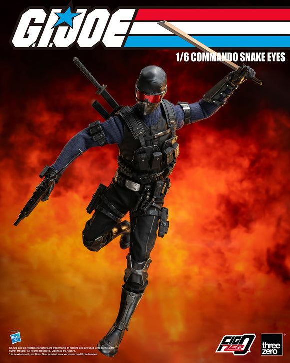Threezero G.I. Joe Commando Snake Eyes 1/6 Scale 12