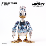 Morstorm Disney Mickey and Friends Mecha Series Future Exploration Mechanical Cyberpunk Donald Duck 6" PVC Figure