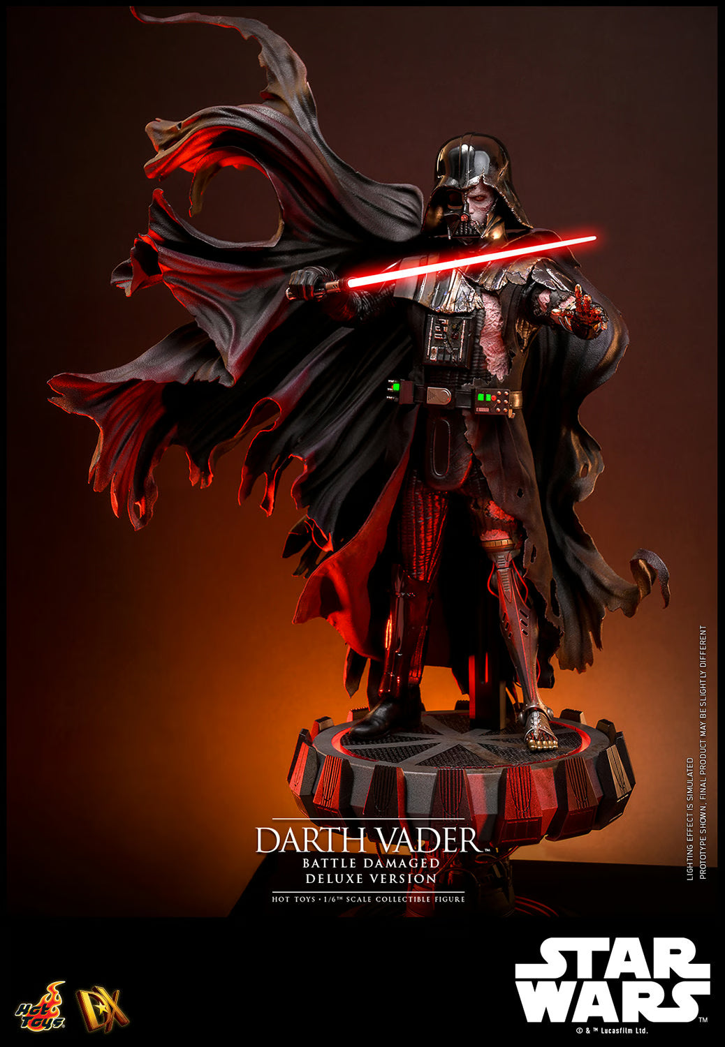 Hot Toys Star Wars Darth Vader (Battle Damaged) Deluxe DX45 1/6