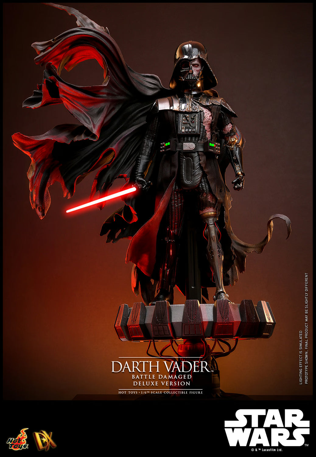 Hot Toys Star Wars Darth Vader (Battle Damaged) Deluxe DX45 1/6