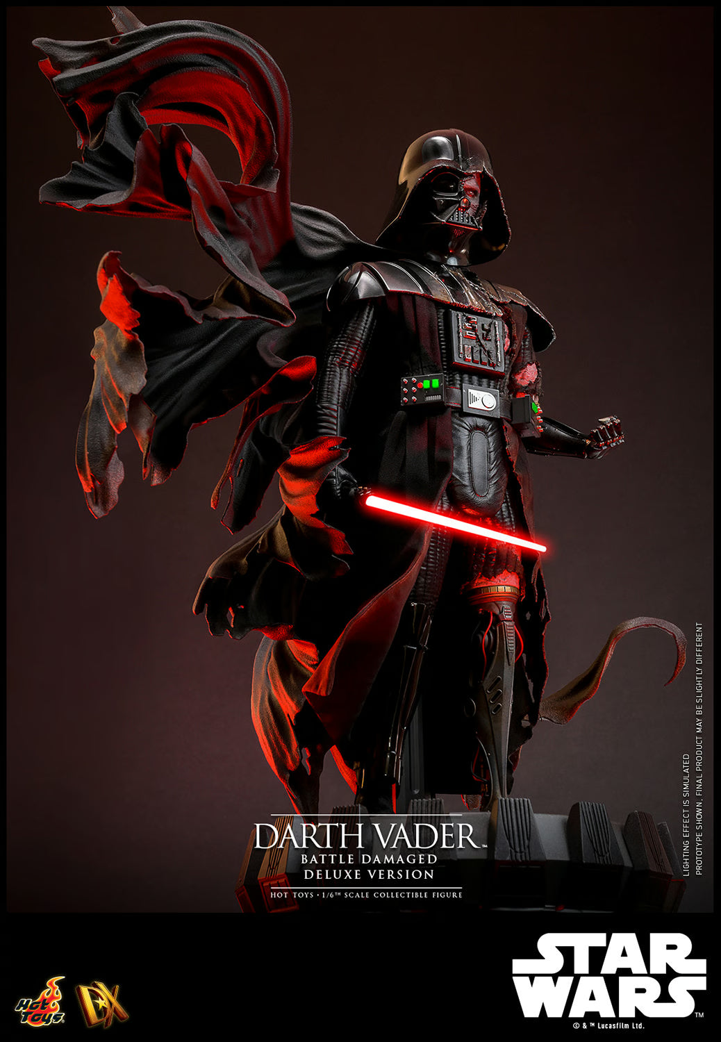 Hot Toys Star Wars Darth Vader (Battle Damaged) Deluxe DX45 1/6