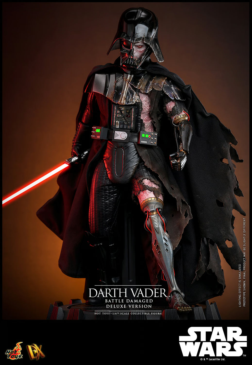 Hot Toys Star Wars Darth Vader (Battle Damaged) Deluxe DX45 1/6