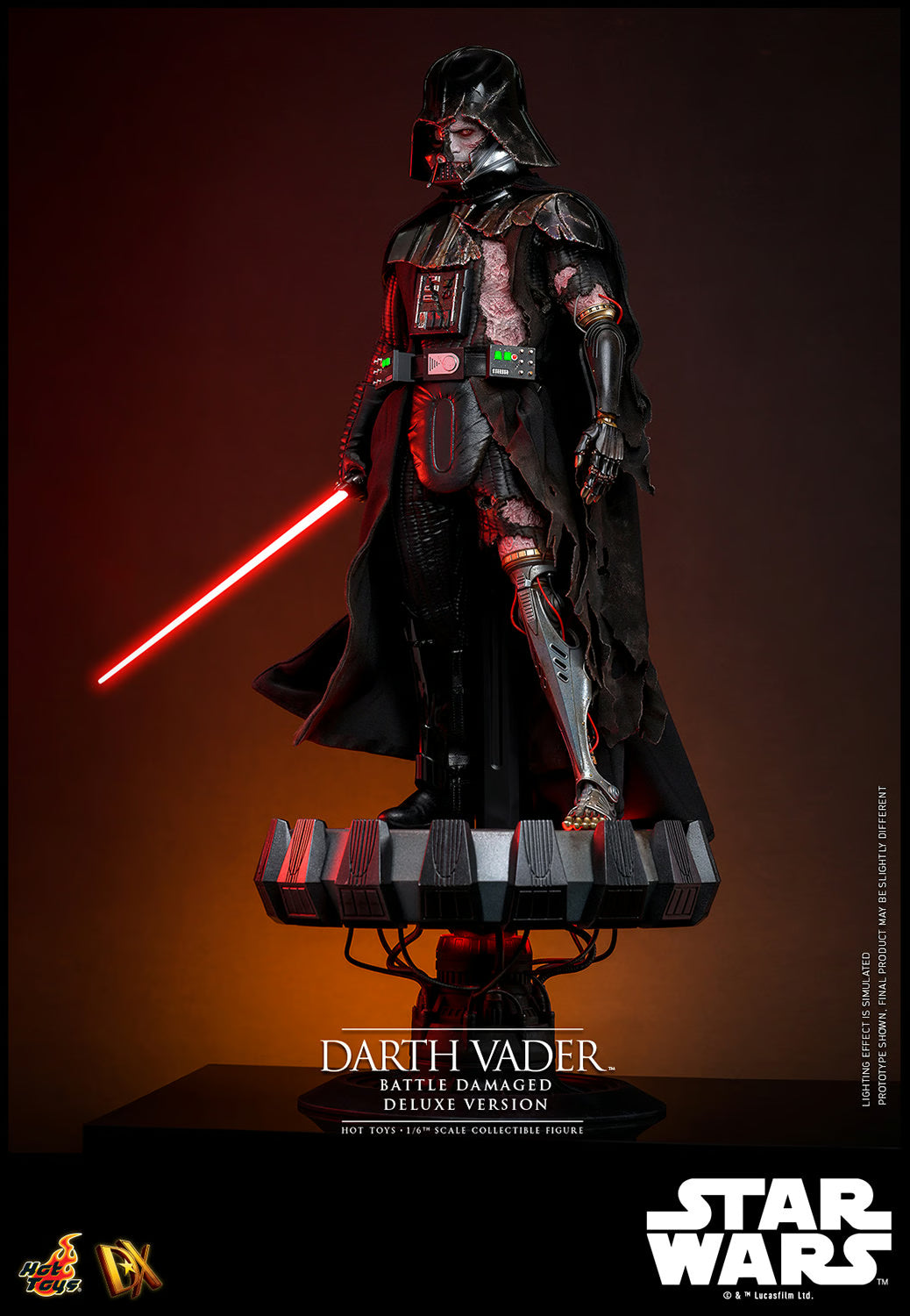 Hot Toys Star Wars Darth Vader (Battle Damaged) Deluxe DX45 1/6