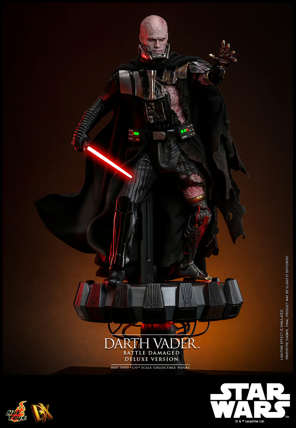 Hot Toys Star Wars Darth Vader (Battle Damaged) Deluxe DX45 1/6