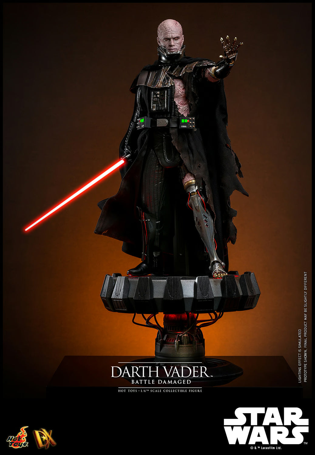 Hot Toys Star Wars Darth Vader (Battle Damaged) DX44 1/6 Scale 12