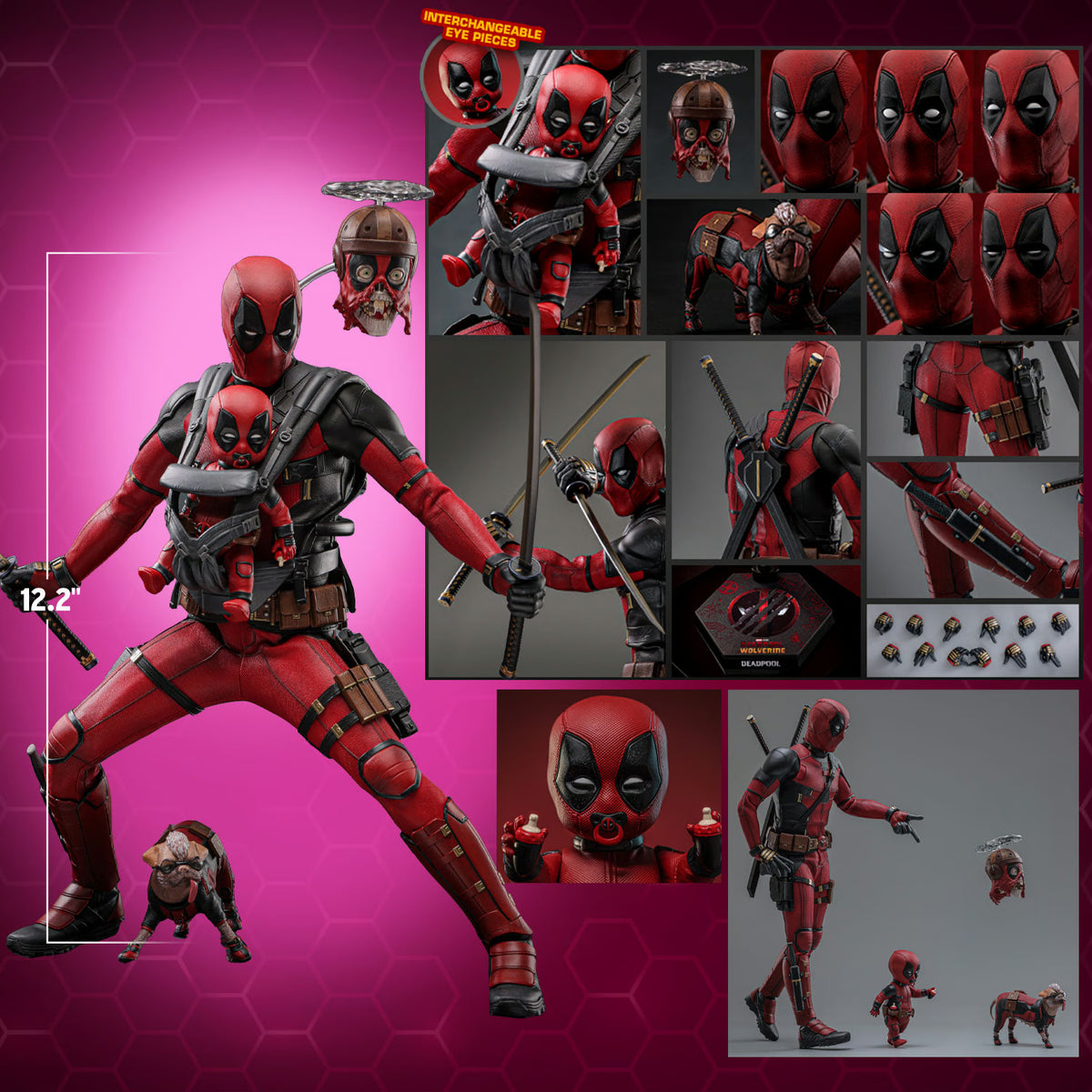 Hot Toys Marvel Comics Deadpool & Wolverine Deadpool 1/6 Scale 12
