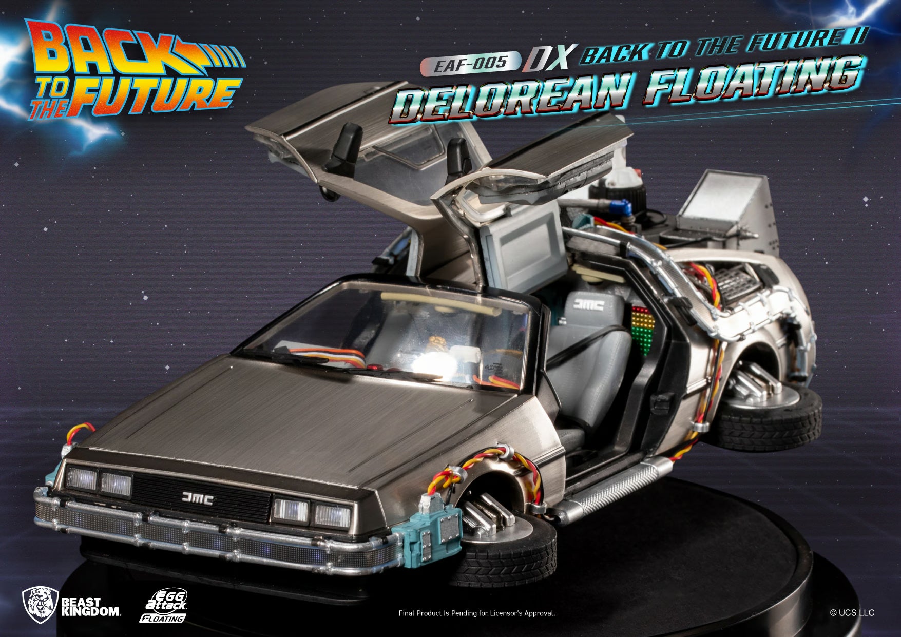 Beast Kingdom Back to the Future II Magnetic Floating DeLorean