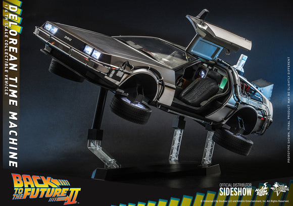 Hot Toys Back To The Future Part II The Delorean Time Machine 1/6 Scale Collectible Figure Vehicle