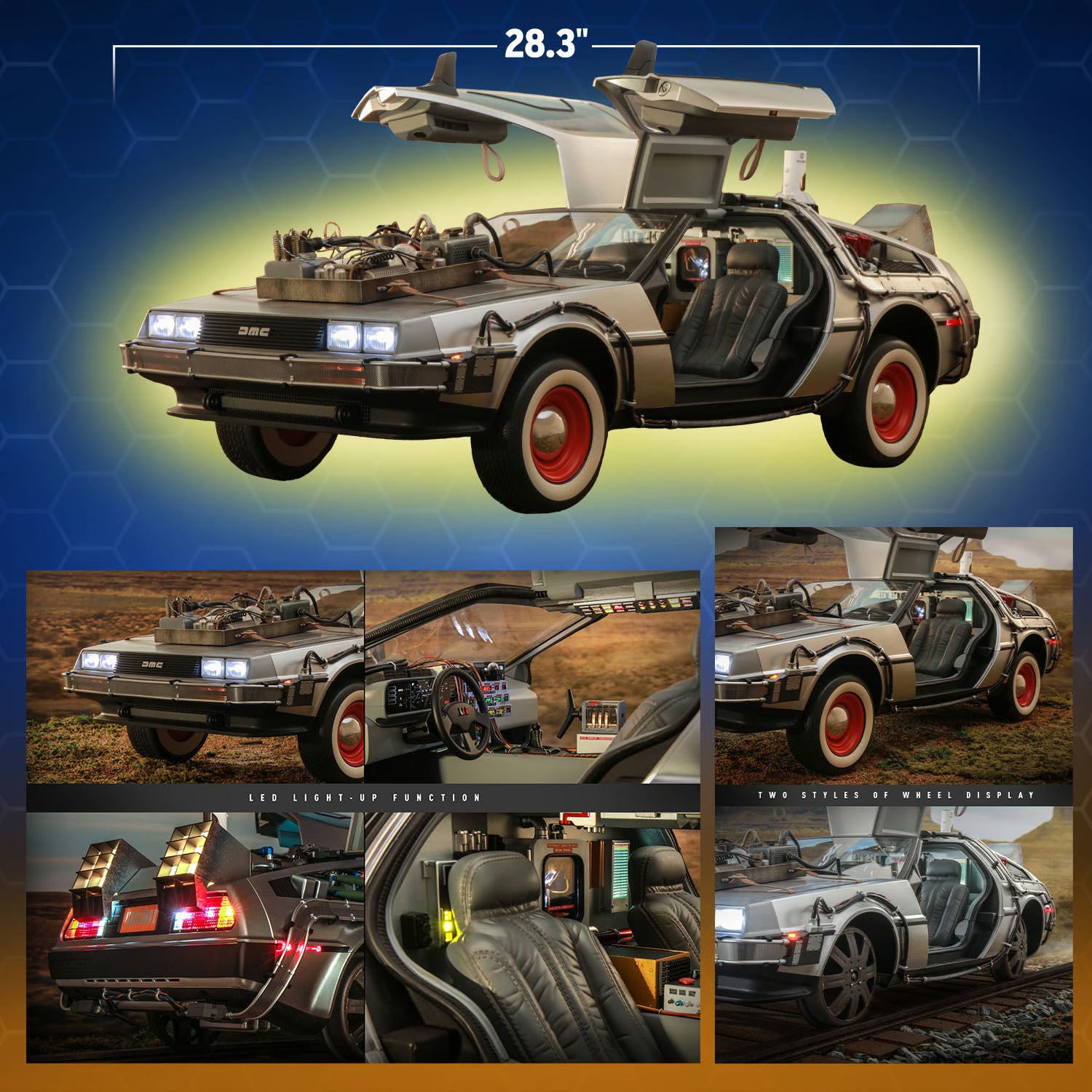 Hot Toys Back To The Future Part III The Delorean Time Machine 1/6