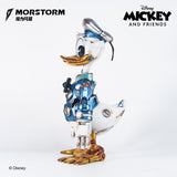 Morstorm Disney Mickey and Friends Disney Art Statue Mecha Series Future Exploration Mechanical Cyberpunk Donald Duck 11" Polystone Statue