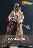 Hot Toys Back to The Future Part III Doc Brown 1/6 Scale 12" Collectible Figure