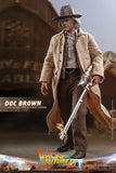 Hot Toys Back to The Future Part III Doc Brown 1/6 Scale 12" Collectible Figure