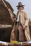 Hot Toys Back to The Future Part III Doc Brown 1/6 Scale 12" Collectible Figure