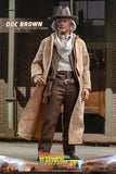 Hot Toys Back to The Future Part III Doc Brown 1/6 Scale 12" Collectible Figure