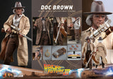 Hot Toys Back to The Future Part III Doc Brown 1/6 Scale 12" Collectible Figure