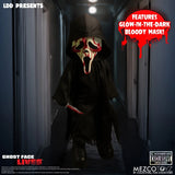 Mezco Toyz Living Dead Dolls Present Ghost Face Bloody Glow-in-the-Dark Edition 10-Inch Doll - Entertainment Earth Exclusive
