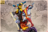 Sideshow Marvel Comics X-Men Fastball Special Colossus and Wolverine Statue