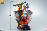 Sideshow Marvel Comics X-Men Fastball Special Colossus and Wolverine Statue