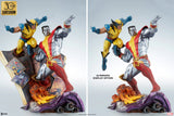 Sideshow Marvel Comics X-Men Fastball Special Colossus and Wolverine Statue