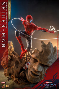 Hot Toys Marvel Comics Spider-Man No Way Home Friendly Neighborhood Spider-Man (Toby Maguire) (Deluxe Version) 1/6 Scale 12" Collectible Figure