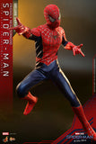 Hot Toys Marvel Comics Spider-Man No Way Home Friendly Neighborhood Spider-Man (Toby Maguire) (Deluxe Version) 1/6 Scale 12" Collectible Figure