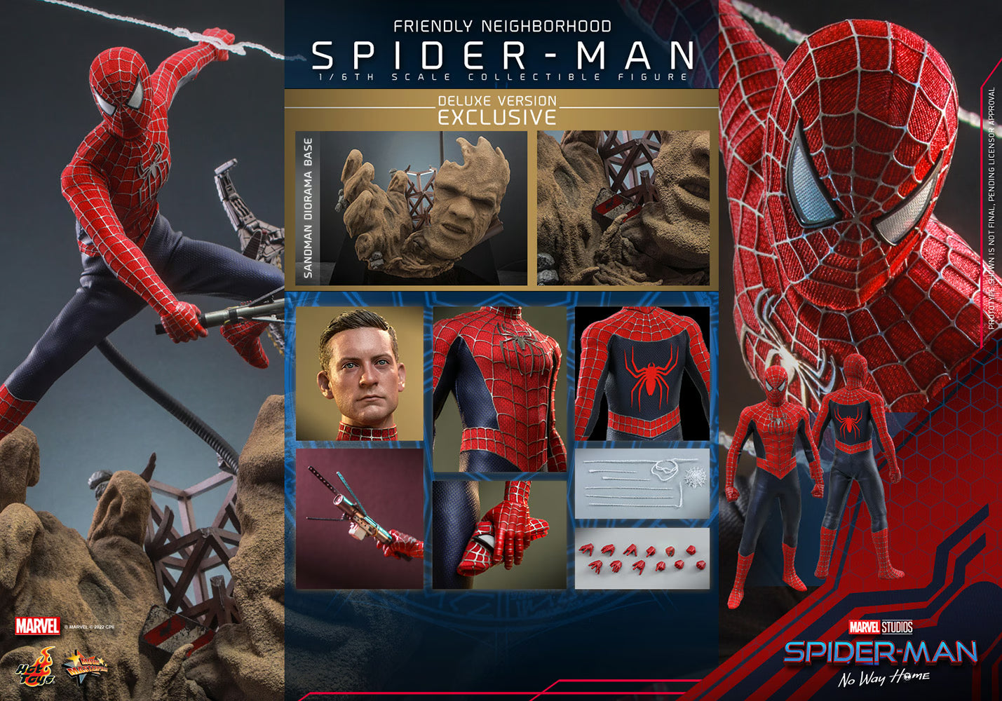 Hot Toys Marvel Comics Spider-Man No Way Home Friendly