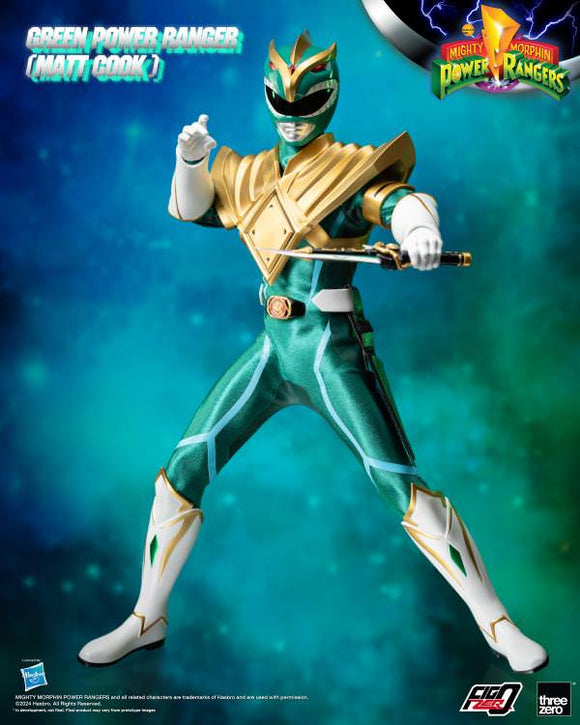 Threezero Mighty Morphin Power Rangers FigZero Green Ranger (Matt Cook Ver.) 1/6 Scale PX Previews Limited Edition Figure