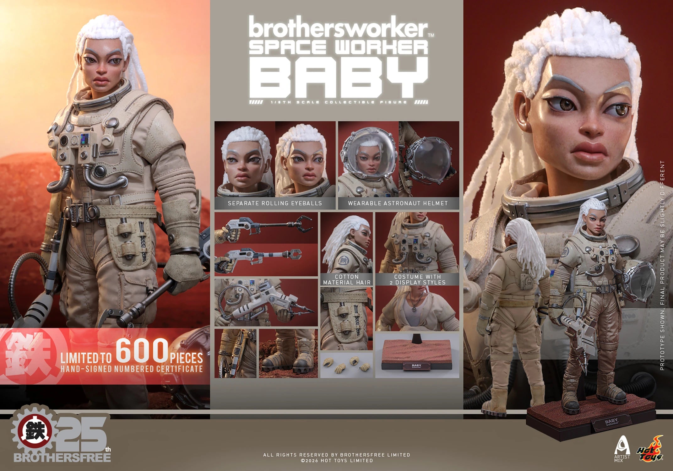 Hot Toys x Brothersfree Space Worker Baby (Brothersfree 25th