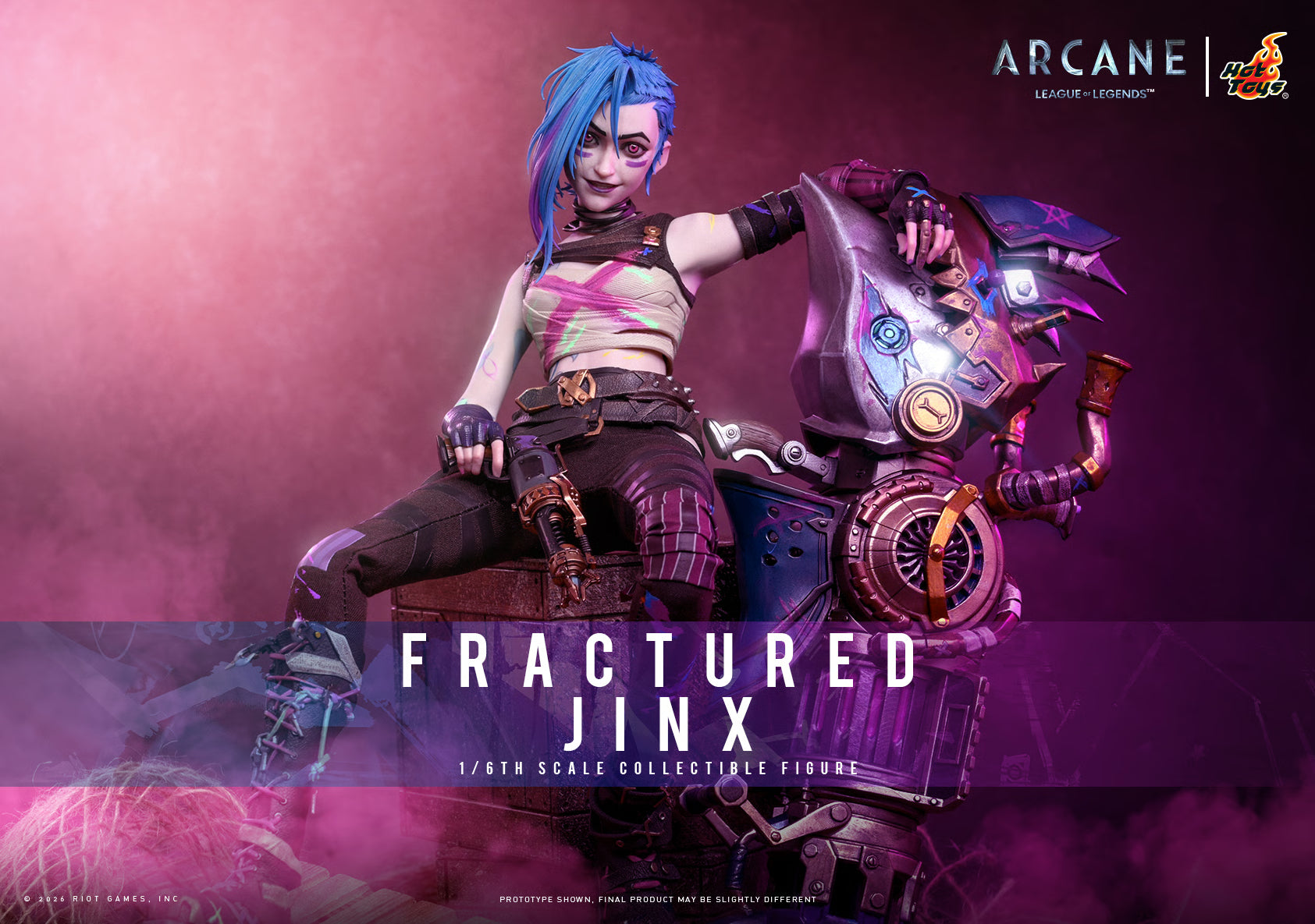 Hot Toys League of Legends: Arcane Fractured Jinx 1/6 Scale