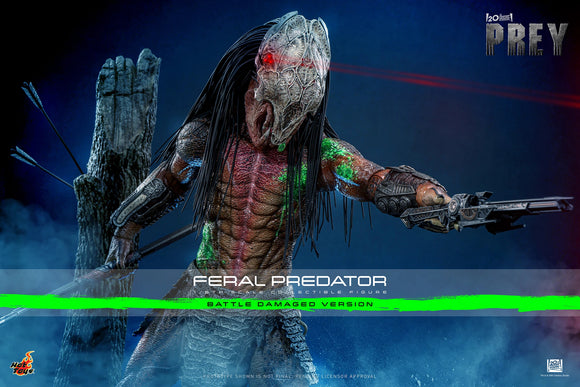 Hot Toys Prey Feral Predator (Battle Damaged Version) 1/6 Scale Collectible Figure