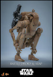 Hot Toys Star Wars: Episode I – The Phantom Menace Battle Droid & STAP 1/6 Scale 12" Collectible Figure Set