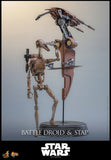 Hot Toys Star Wars: Episode I – The Phantom Menace Battle Droid & STAP 1/6 Scale 12" Collectible Figure Set