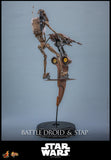 Hot Toys Star Wars: Episode I – The Phantom Menace Battle Droid & STAP 1/6 Scale 12" Collectible Figure Set