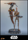 Hot Toys Star Wars: Episode I – The Phantom Menace Battle Droid & STAP 1/6 Scale 12" Collectible Figure Set