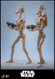 Hot Toys Star Wars: Episode I – The Phantom Menace Battle Droid & STAP 1/6 Scale 12" Collectible Figure Set
