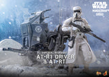 Hot Toys Star Wars: The Mandalorian & Grogu Imperial Remnant AT-RT Driver and AT-RT 1/6 Scale 12" Collectible Figure Set