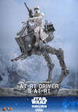 Hot Toys Star Wars: The Mandalorian & Grogu Imperial Remnant AT-RT Driver and AT-RT 1/6 Scale 12" Collectible Figure Set