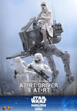 Hot Toys Star Wars: The Mandalorian & Grogu Imperial Remnant AT-RT Driver and AT-RT 1/6 Scale 12" Collectible Figure Set