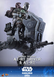 Hot Toys Star Wars: The Mandalorian & Grogu Imperial Remnant AT-RT Driver and AT-RT 1/6 Scale 12" Collectible Figure Set