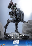Hot Toys Star Wars: The Mandalorian & Grogu Imperial Remnant AT-RT Driver and AT-RT 1/6 Scale 12" Collectible Figure Set
